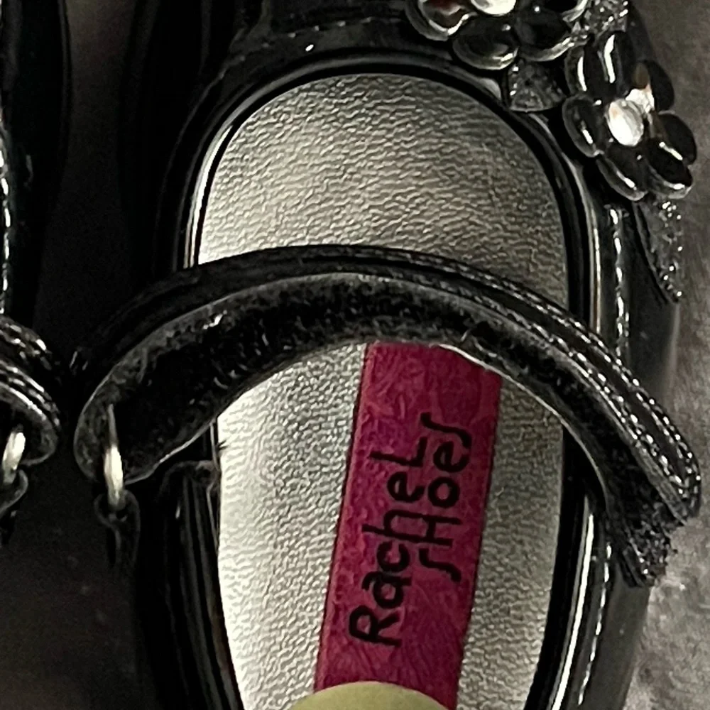 NEW Black Patent Leather Mary Janes Walkers SHOES Rachel Baby EASTER Infant Sz 3